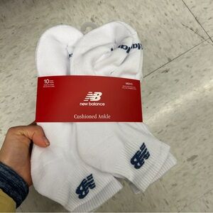NWT New Balance Men's Cushioned Ankle Socks 10 pairs
